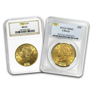 SPECIAL PRICE! $20 Liberty Gold Double Eagle MS-62 PCGS/NGC (Random)