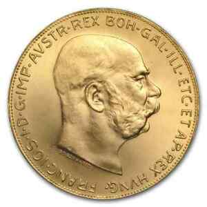 SPECIAL PRICE! Austria Gold 100 Corona Coin BU Random Year (AGW 0.9802 oz)
