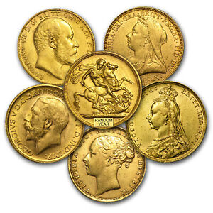 SPECIAL PRICE! Great Britain Gold Sovereign Coins (Random) BU