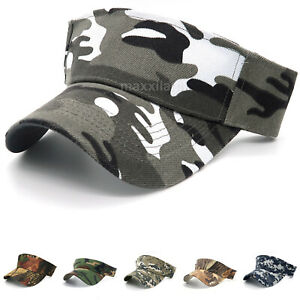 Sun Visor Hat for Men Camouflage Outdoor Hunting Style Cap Loop Adjustable Size