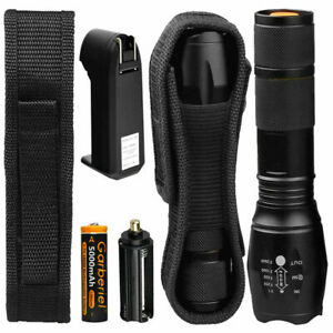 Super-Bright 90000LM Tactical LE Flashlight With Rechargeable Battery