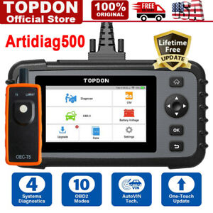 TOPDON AD500 OBD2 Scanner Check Engine ABS SRS Code Reader Car Diagnostic Tool