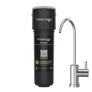 Waterdrop 10UB Under Sink Water Filter System with Dedicated Faucet, 8K Gal