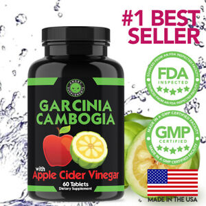 Weight Loss Garcinia Cambogia w/ Apple Cider Vinegar & CLA, ACV Fat Burner Pills