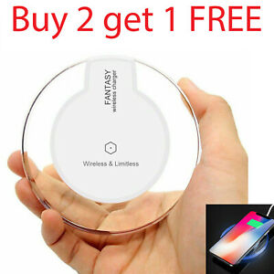 Wireless Phone Charger Pad for iPhone 11 XS XR 8 Galaxy Note 9 S10 Qi Charger