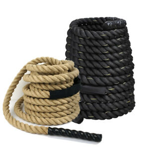 1.5/2"100% Poly Dacron 30/40/50ft Battle Rope Exercise Workout Strength Training
