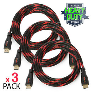 3 Pack High Speed 4K HDMI Cables