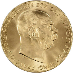 Austria Gold 100 Coronas (.9802 oz) - BU - Random Date