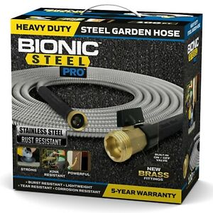 Bionic Steel Pro Heavy Duty 304 Stainless Steel Metal Garden Hose - 4 Sizes!