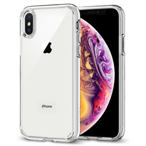 For iPhone X XS XS Max XR Case Spigen®[Ultra Hybrid] Protective Clear Cover