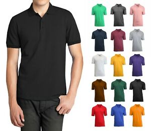 Men Polo Shirt Size S M L XL XXL New Standard Neck Classic NWT Uniform Lounge