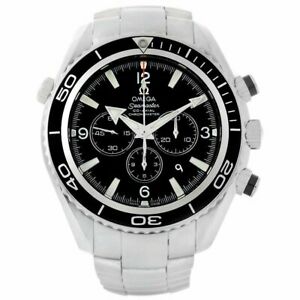 Omega 2210.50.00 Seamaster Planet Ocean 45.5MM Men's Chronograph Steel Watch
