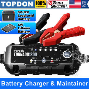 Smart Car Battery Charger Maintainer for 6V/12V AGM GEL WET EFB Battery Vehicles