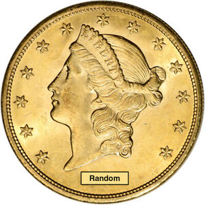 US Gold $20 Liberty Head Double Eagle - Brilliant Uncirculated - Random Date