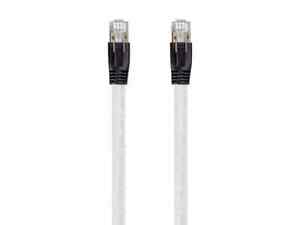 Monoprice Cat8 Ethernet Network Cable - 3 feet - White | 2GHz, 40G, 24AWG, S/FTP