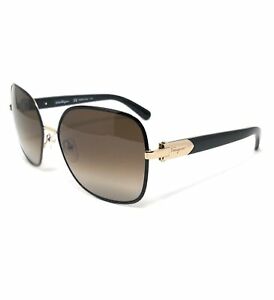Salvatore Ferragamo Sunglasses SF150S 733 Light Gold-Black Women 59x16x135