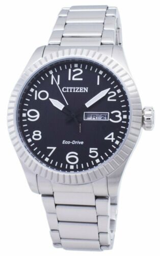 Citizen Eco-Drive Men's Black Dial Day and Date Window 42mm Watch BM8530-89E