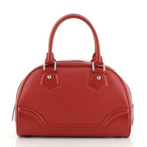 Louis Vuitton Red Epi Leather Montaigne PM Bowler Speedy 858093