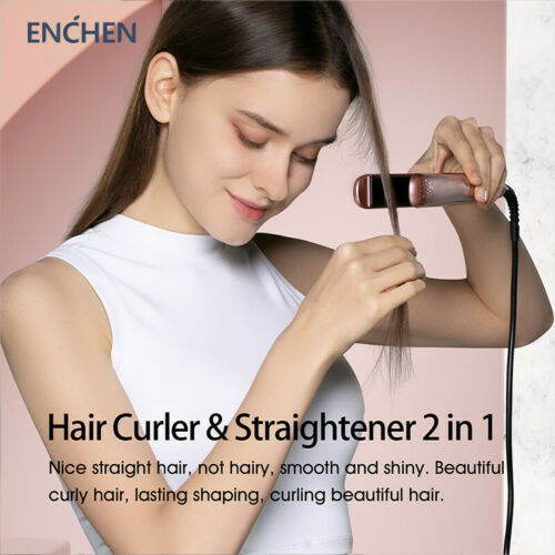 2 In 1 ENCHEN Enrollor Dual-Use Hair Straightener&C