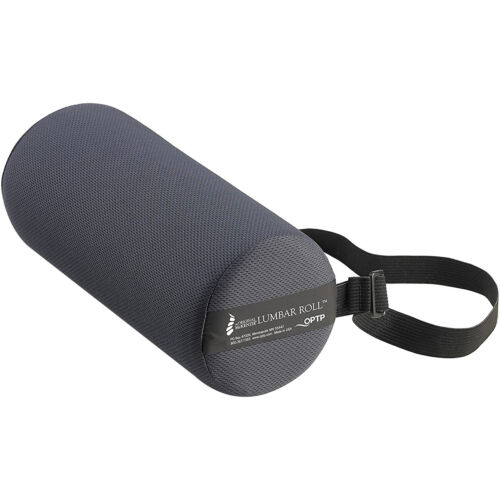 OPTP Original McKenzie Lumbar Roll Standard Lower Back Support Cushion - Black