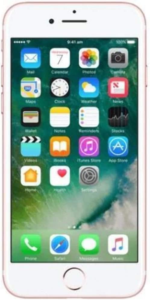 Apple iPhone 7, GSM Unlocked, 32GB - Rose Gold (Renewed)
