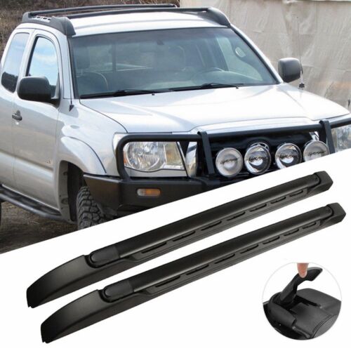 Top Roof Rack Cross Side Rails Bars Set For 2005-2019 Toyota Tacoma Double Cab