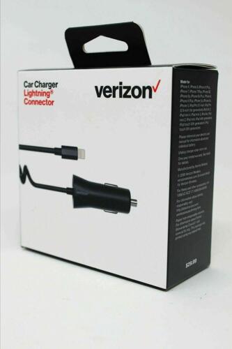 Verizon 2.1A Vehicle Charger for Apple Lightning Device, Black - Grade A