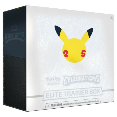 Pokemon Celebrations Elite Trainer Box 25th Anniversary - Brand New - Ships 10/8