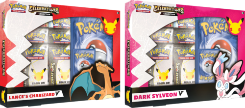 Pokemon Celebrations Lance's Charizard & Sylveon V Collection - Set of 2 - New!