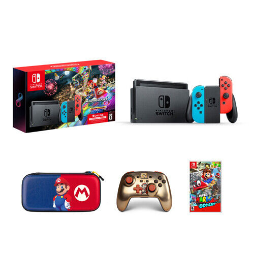 Nintendo Switch + Mario Odyssey + Controller + Case + Nintendo Online 3 Month