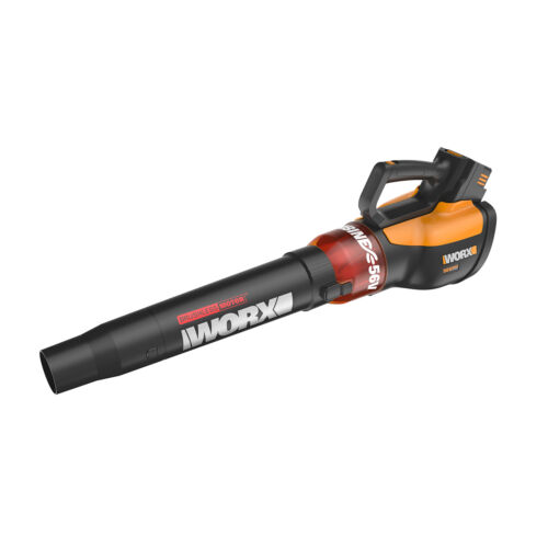 Worx WG591 Cordless Leaf Blower w/ Battery, Handheld 56V 465CFM 2-Speed Turbine