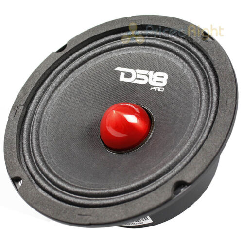 DS18 6.5" Inch Midrange Loudspeaker 480 Watt Max Red Bullet 4 Ohm PRO-GM6.4B