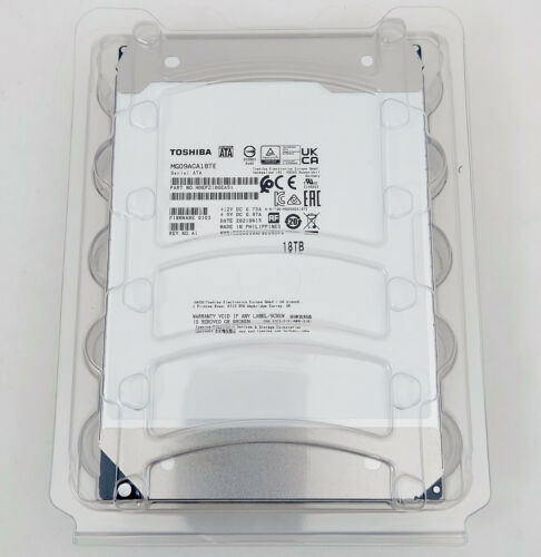 Toshiba MG09ACA18TE 18TB 7200RPM 512e 3.5" SATA Enterprise Desktop Hard Drive