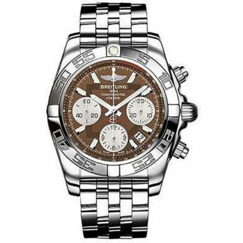 New Breitling Chronomat 41 Brown Dial Steel Men's Watch AB014012/Q583-