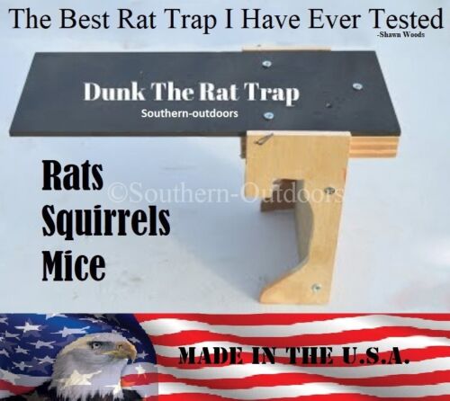 Original Dunk The Rat Trap - Rat & Squirrel Barn Trap - Auto Reset - USA MADE