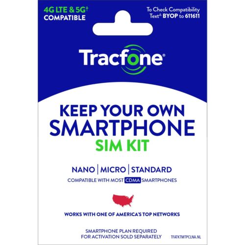 Tracfone Prepaid Wireless Smartphone Plan+SIM-1200 Min,1200 Txt, 3GB Data