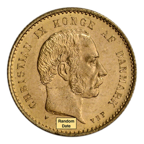 Denmark Gold 10 Kroner (.1296 oz) - Christian IX - BU - 1898-1900