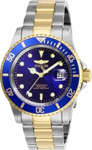 Invicta Men's Watch Pro Diver Quartz Blue Dial Two Tone Bracelet 26972