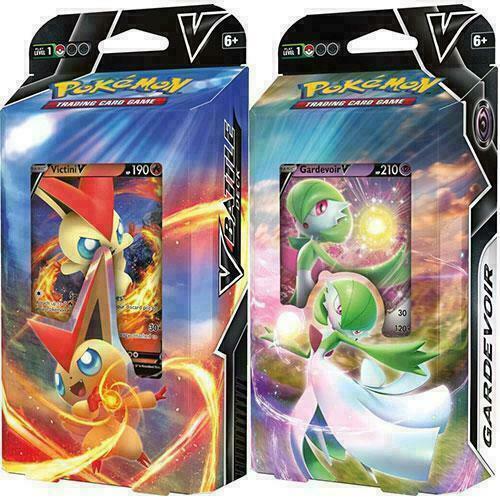 Pokemon Victini V Battle Deck Box & Gardevoir V Battle Deck Box - BOTH DECKS