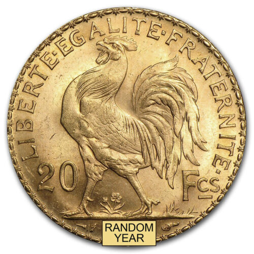 SPECIAL PRICE! France Gold 20 Francs French Rooster (1899-1914) BU