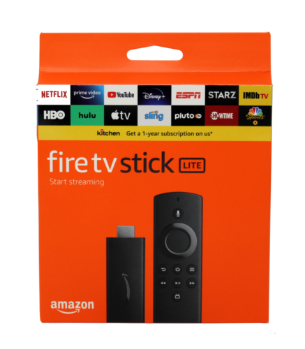 Fire TV Stick Lite with Alexa Voice Remote Lite (no TV controls) 2020 release