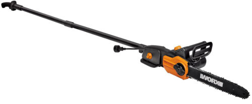 WORX WG309 8 Amp 10" 2-In-1 Electric Pole Saw & Chainsaw with Auto-Tension CR