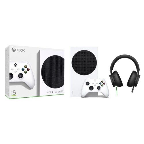 Xbox Series S 512GB SSD Console w/ Xbox Wireless Controller + Xbox Wired Headset