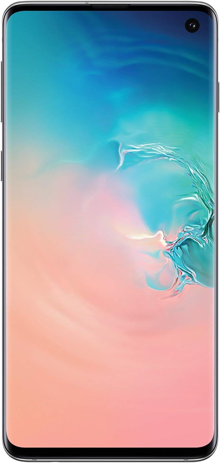 Samsung Galaxy S10, 128GB, Prism White - Fully Unlocked (Renewed)