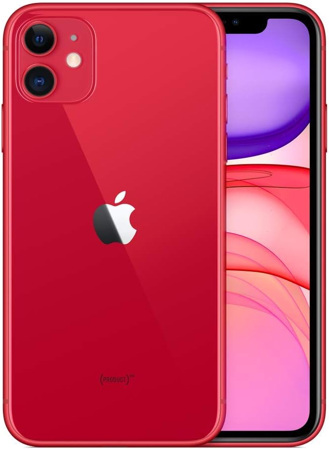 Apple iPhone 11, 64GB, Red - Unlocked (Renewed Premium)