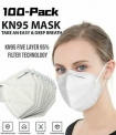 Sale! 100/50/40/10 PCS White Face Mask 5 Layers Mouth Cover Nose Protector Respirator