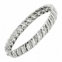 Sale! 1/4 ct Diamond Tennis Bracelet in Sterling Silver-Plated Brass, 7″