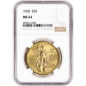 Sale! 1928 US Gold $20 Saint-Gaudens Double Eagle – NGC MS64