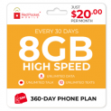 Sale! $20/Mo Red Pocket Prepaid Wireless Phone Plan+Kit: Unlmtd Everything 8GB LTE