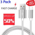 Sale! 3 PACK 10 FT Heavy Duty Braided USB Charger Cable Cord For iPhone 11 XS X 8 7 6